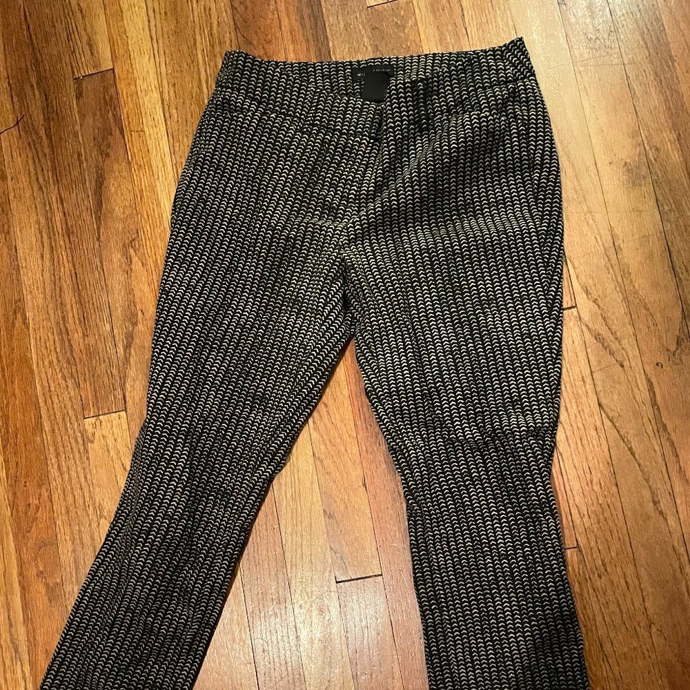 Willi Smith Gold&Black patterned slack pants